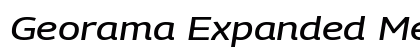 Georama Expanded Medium Italic preview