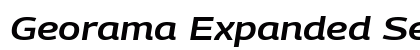 Georama Expanded SemiBold Italic preview