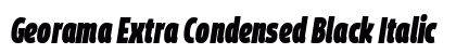 Georama Extra Condensed Black Italic preview