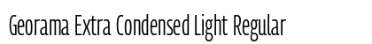 Georama Extra Condensed Light Regular Preview