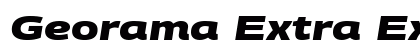 Georama Extra Expanded ExtraBold Italic preview