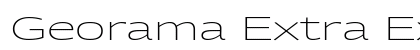 Georama Extra Expanded ExtraLight Regular Preview