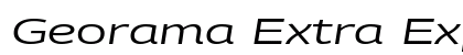 Georama Extra Expanded Italic preview