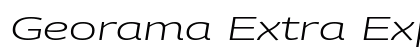Georama Extra Expanded Light Italic preview