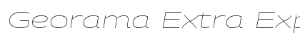 Georama Extra Expanded Thin Italic preview