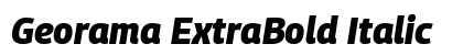Georama ExtraBold Italic preview