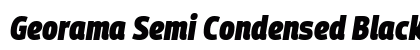 Georama Semi Condensed Black Italic preview