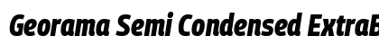 Georama Semi Condensed ExtraBold Italic preview