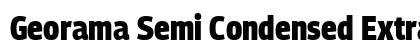 Georama Semi Condensed ExtraBold Regular Preview