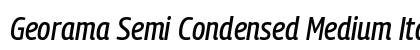 Georama Semi Condensed Medium Italic preview
