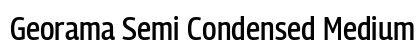Georama Semi Condensed Medium Regular Preview