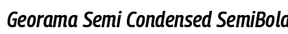 Georama Semi Condensed SemiBold Italic preview