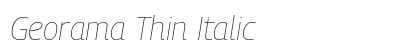 Georama Thin Italic preview