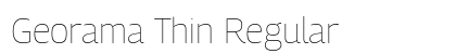Georama Thin Regular Preview