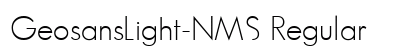GeosansLight-NMS Regular preview