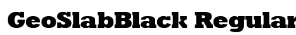 GeoSlabBlack Regular preview