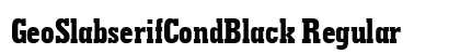 GeoSlabserifCondBlack Regular preview