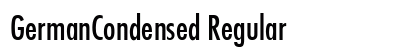 GermanCondensed Regular preview