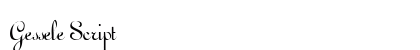 Gessele Script preview