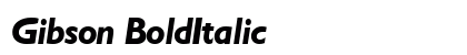 Gibson BoldItalic Preview