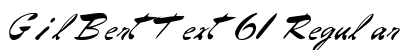GilBertText61 Regular Preview