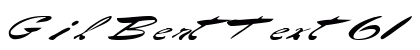 GilBertText61 Regular Preview