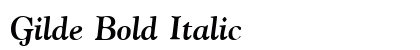 Gilde Bold Italic Preview