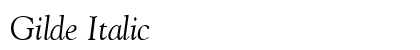 Gilde Italic Preview