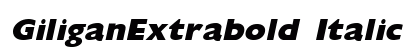GiliganExtrabold Italic Preview