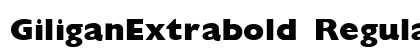 GiliganExtrabold Regular preview