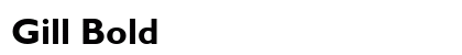 Gill Bold preview
