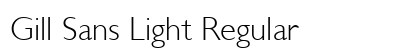 Gill Sans Light Regular preview