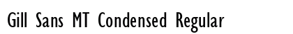 Gill Sans MT Condensed Regular preview