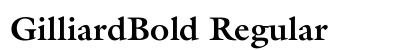 GilliardBold Regular preview