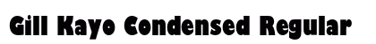 Gill Kayo Condensed Regular preview