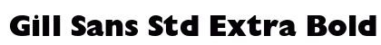 Gill Sans Std Extra Bold Display Preview