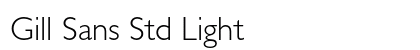 Gill Sans Std Light Preview
