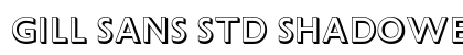 Gill Sans Std Shadowed Preview