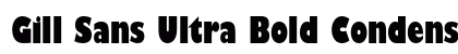Gill Sans Ultra Bold Condensed Preview