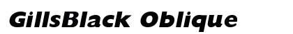 GillsBlack Oblique preview
