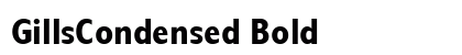 GillsCondensed Bold preview