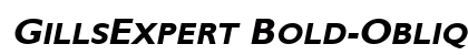 GillsExpert Bold-Oblique Preview