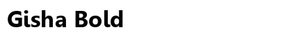 Gisha Bold preview