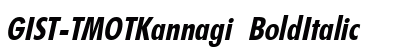 GIST-TMOTKannagi BoldItalic Preview