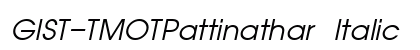 GIST-TMOTPattinathar Italic Preview