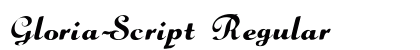 Gloria-Script Regular preview