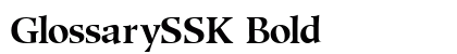 GlossarySSK Bold preview