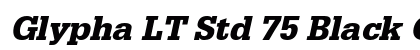 Glypha LT Std 75 Black Oblique Preview