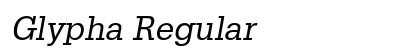 Glypha Regular Preview