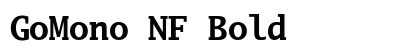 GoMono NF Bold preview